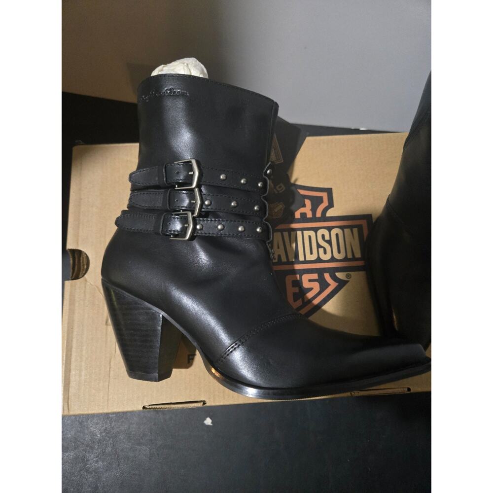 Harley Davidson Bette 3 strap Zip Boot ladies size 9.5 - Picture 13 of 16